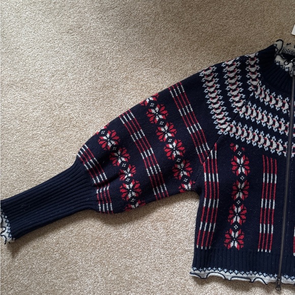 Sea New York Ayla Cardigan Red/Navy S - Picture 3 of 4